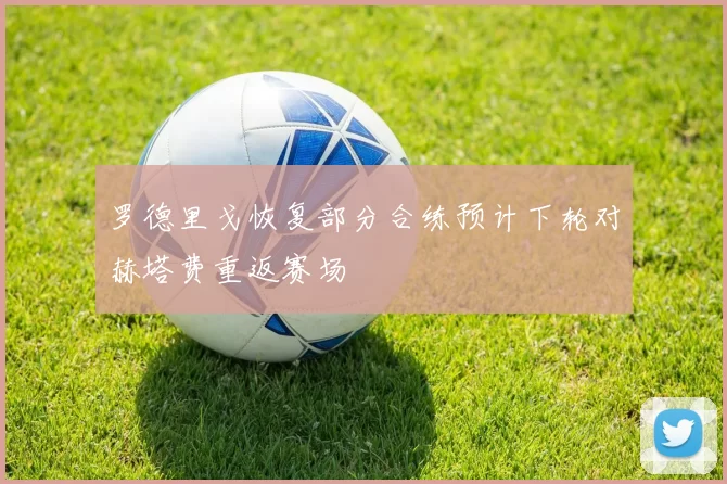 罗德里戈恢复部分合练预计下轮对赫塔费重返赛场